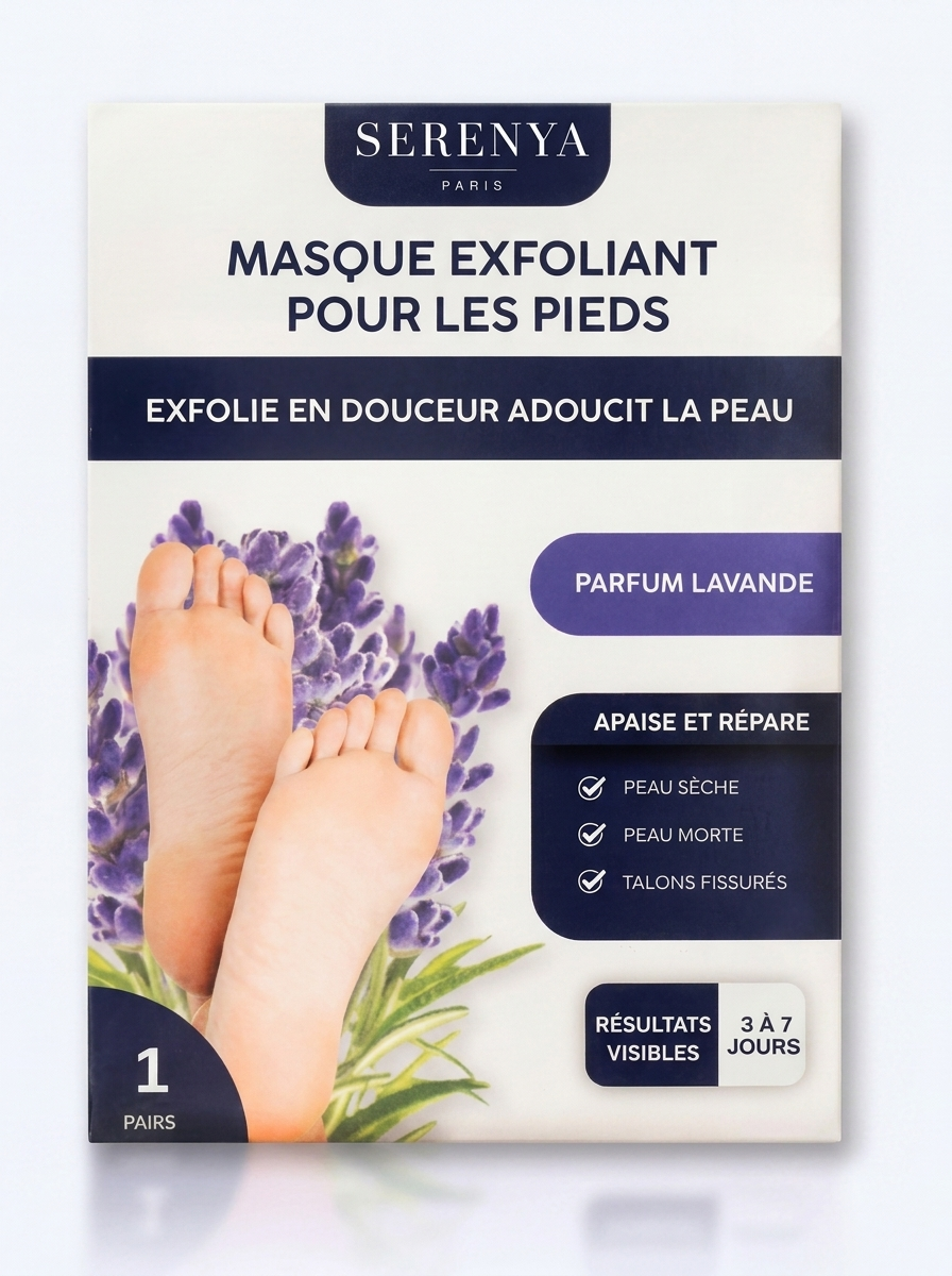 Masque peeling magique pour les pieds SERENYA